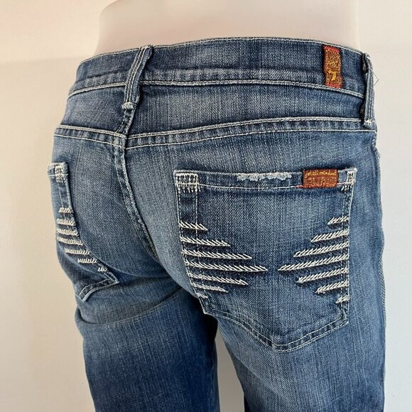 7 for all mankind Women's Colette Jean Shorts - Size 29 - Picture 3 of 5